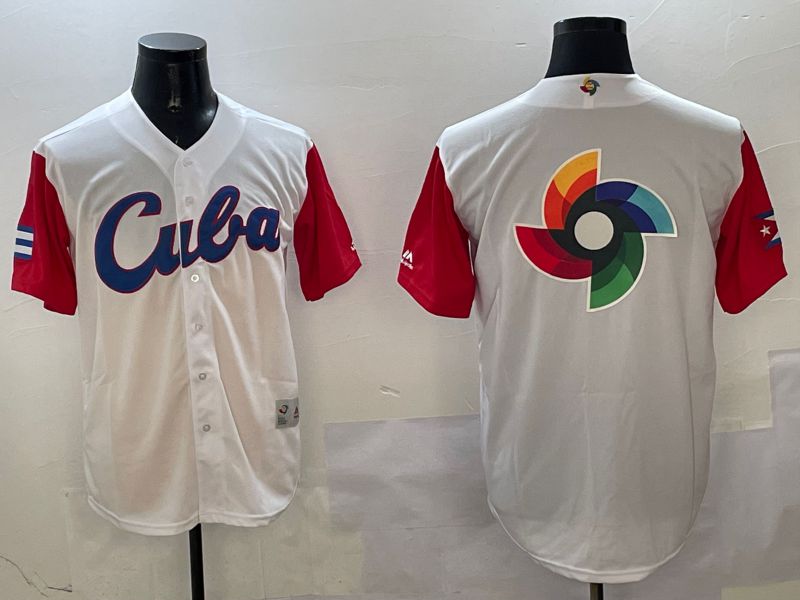 Men 2025 World Cup Blank White Nike MLB Jersey style 3264